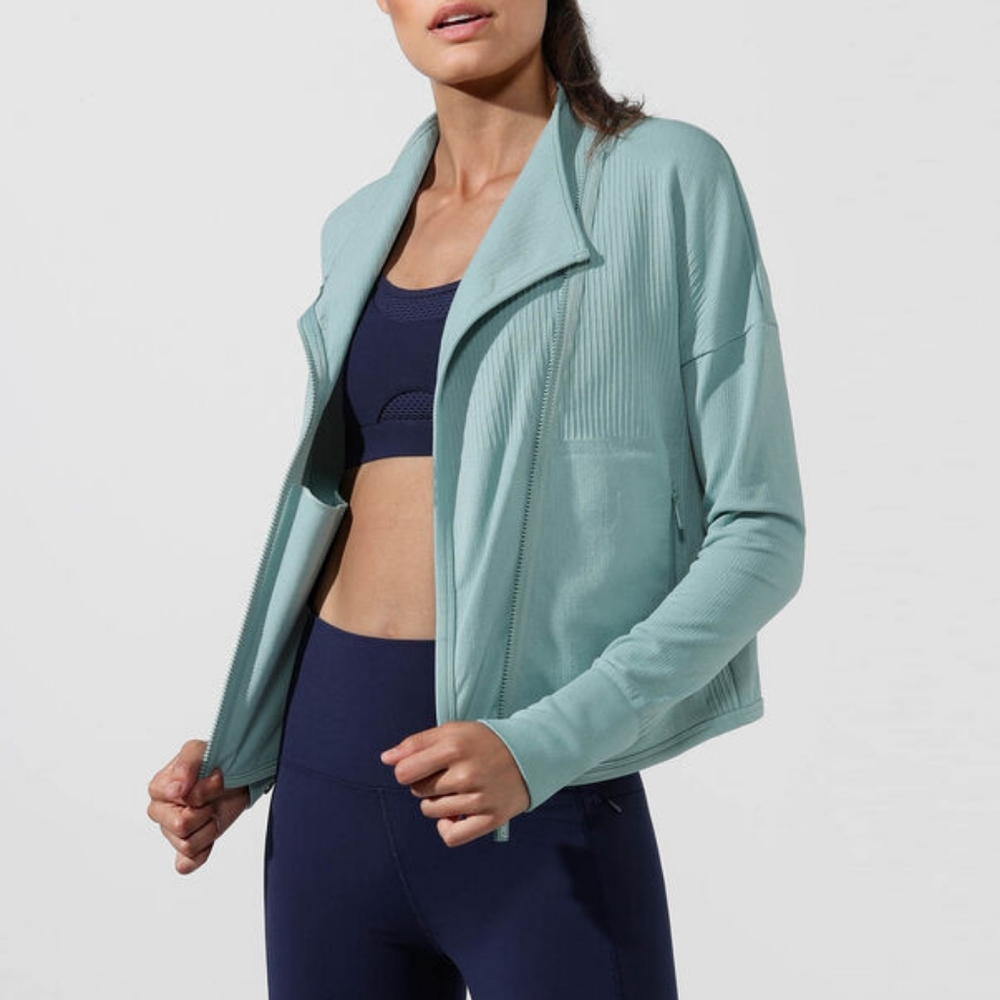 Lorna Jane comfort seamless jacket, S, succulent